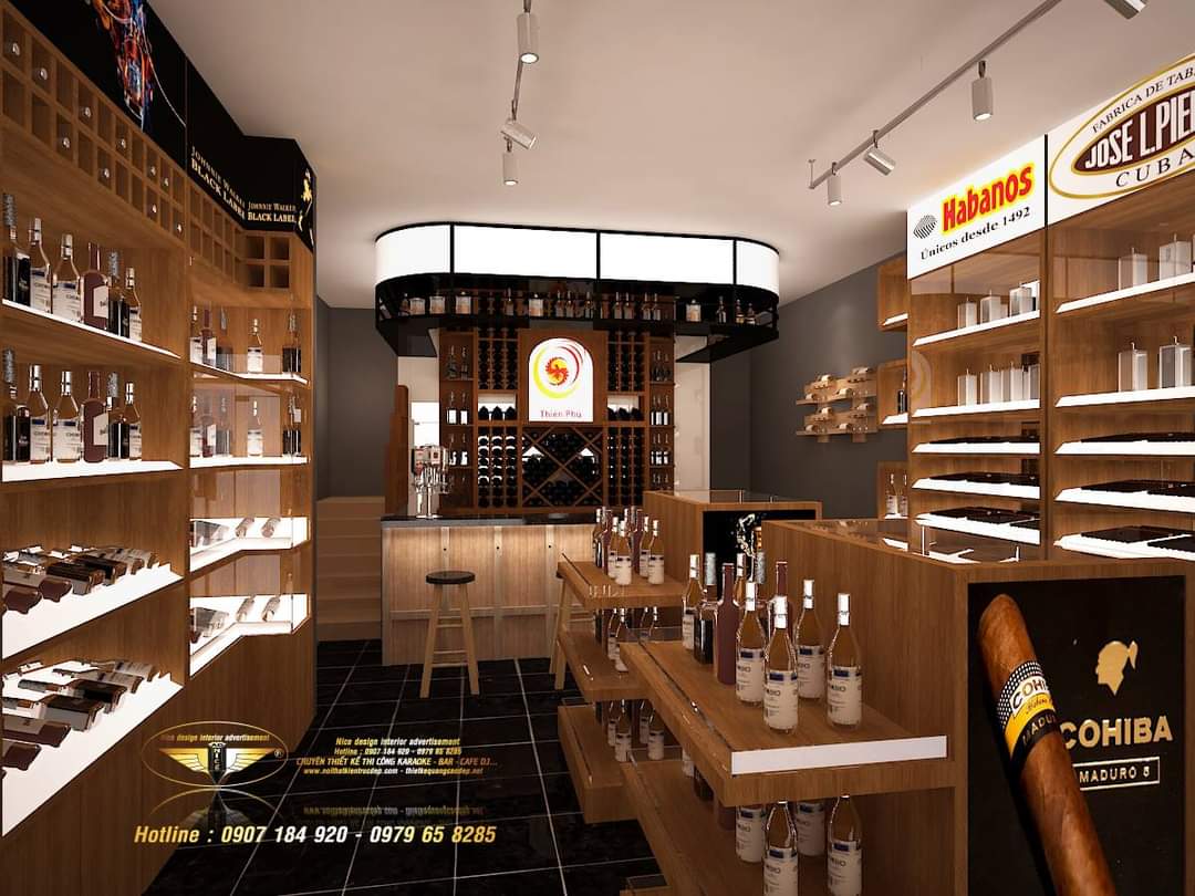 Thiết kế Showroom Rượu Thiên Phú